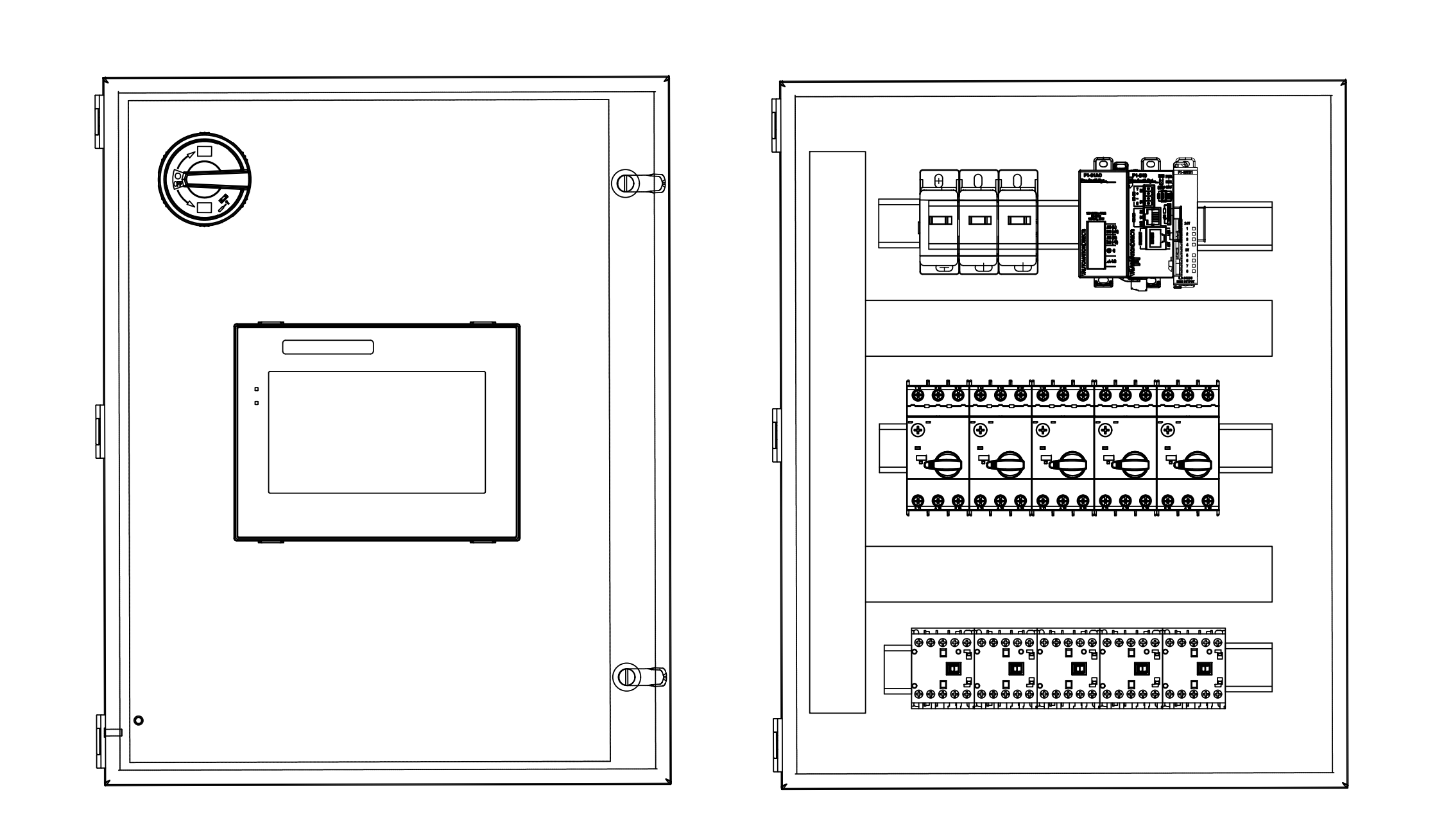 Motor On/Off Control Panel with HMI